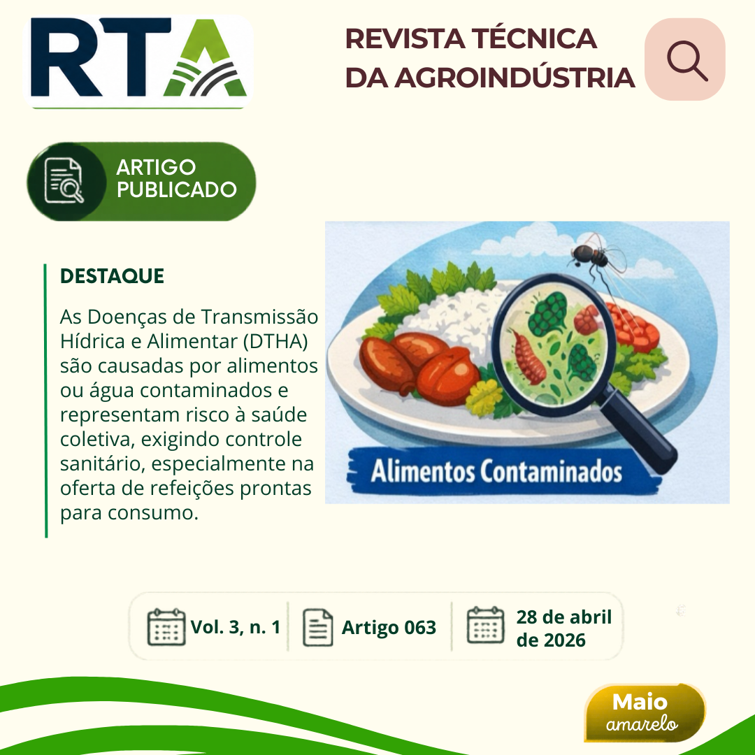 SEGURANÇA ALIMENTAR EM REFEIÇÕES PRONTAS PARA O CONSUMO: DESAFIOS E ESTRATÉGIAS DE PREVENÇÃO DE DOENÇAS DE TRANSMISSÃO HÍDRICA E ALIMENTAR